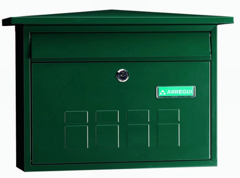 Cassetta Postale Deco Acciaio Verde 32X20 Cm - Arregui