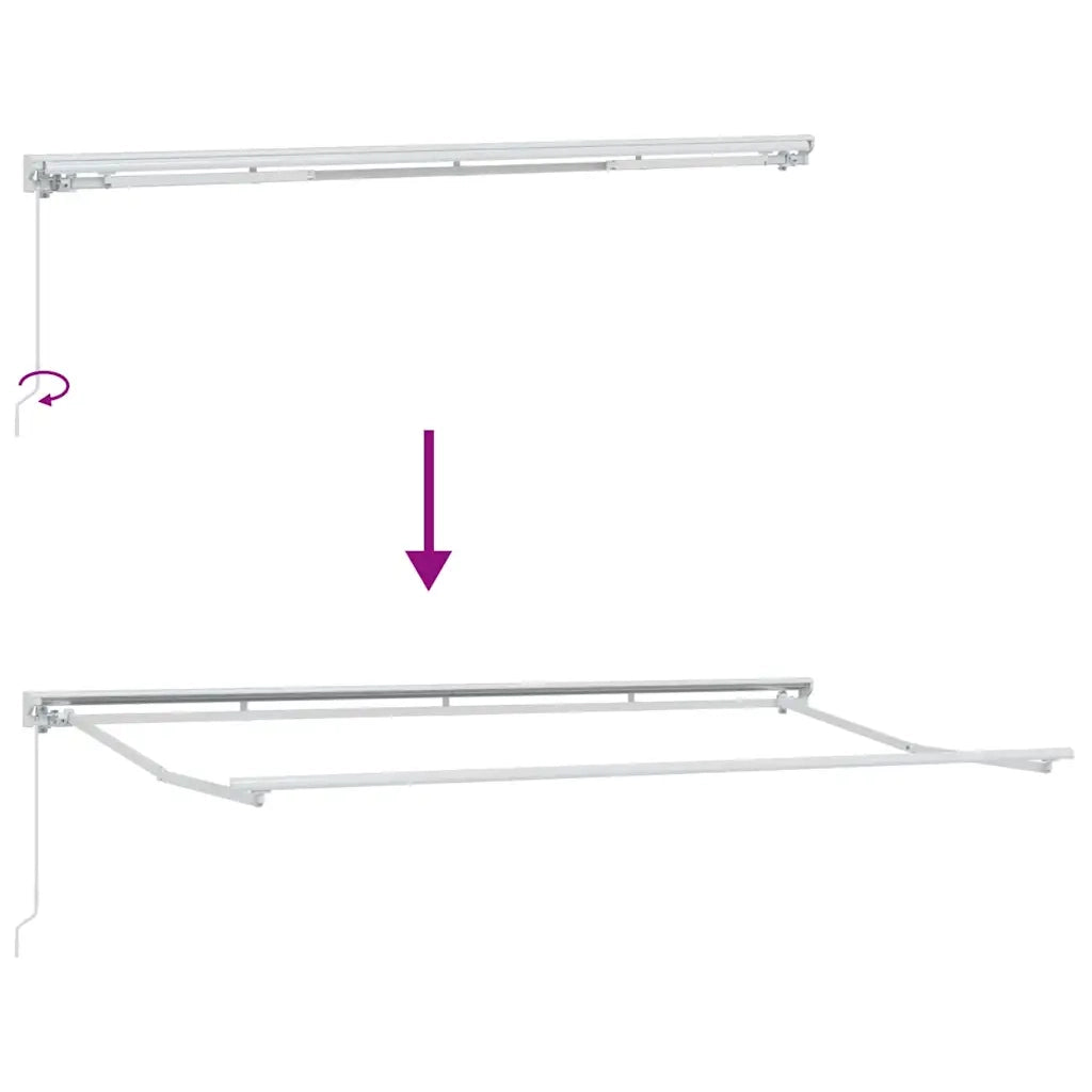 Struttura della tenda Marrone 400 x 200 cm 3329817