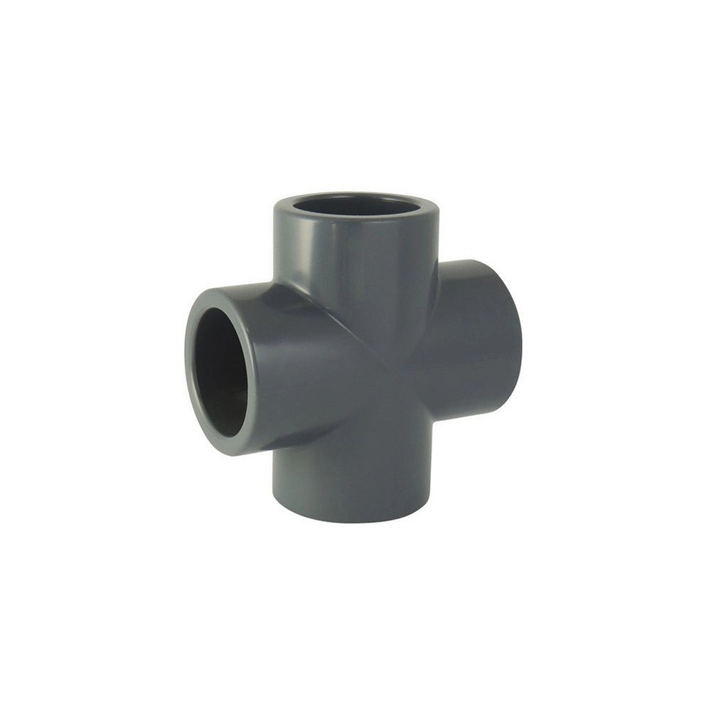 PVC Raccordo a croce ad incolaggio femmina - diametro 32