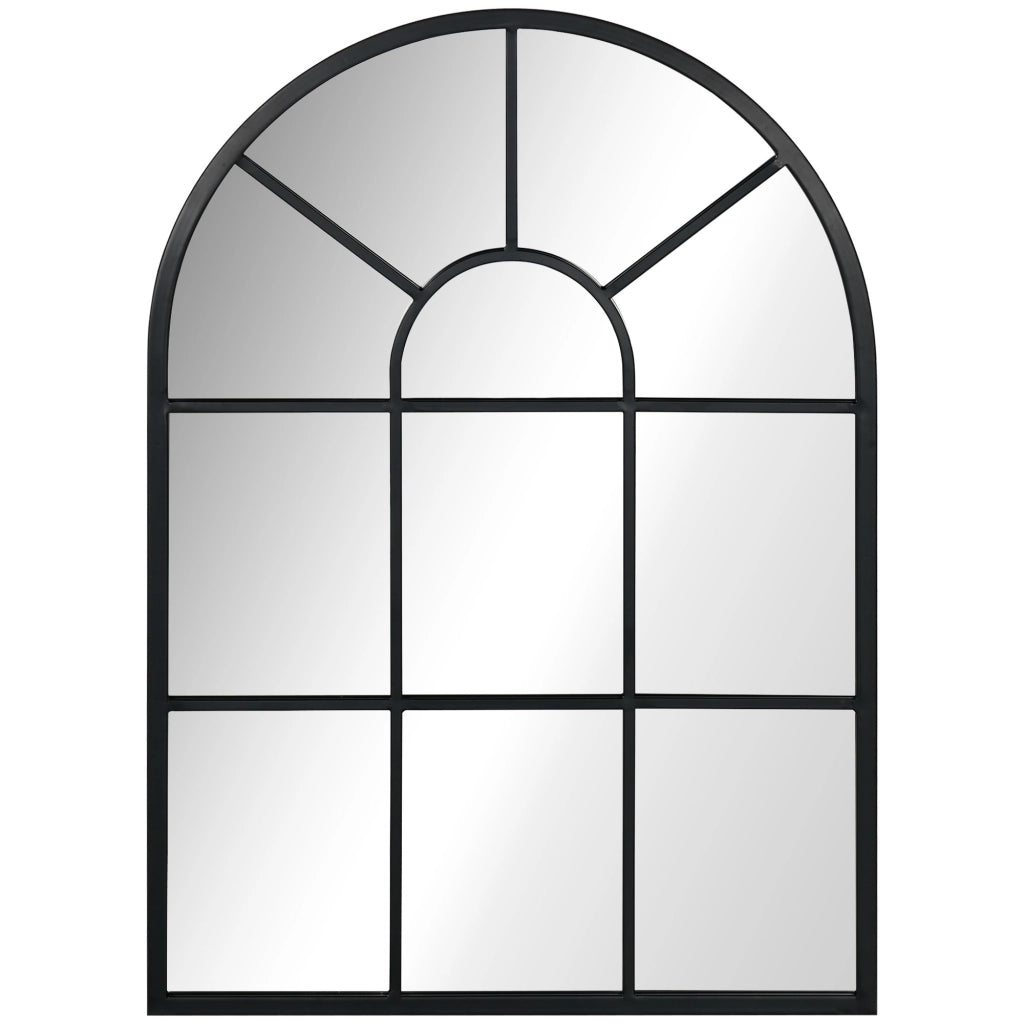 Specchio da Parete ¨C Minimal ¨C Nero, Metallo, 70x50 cm