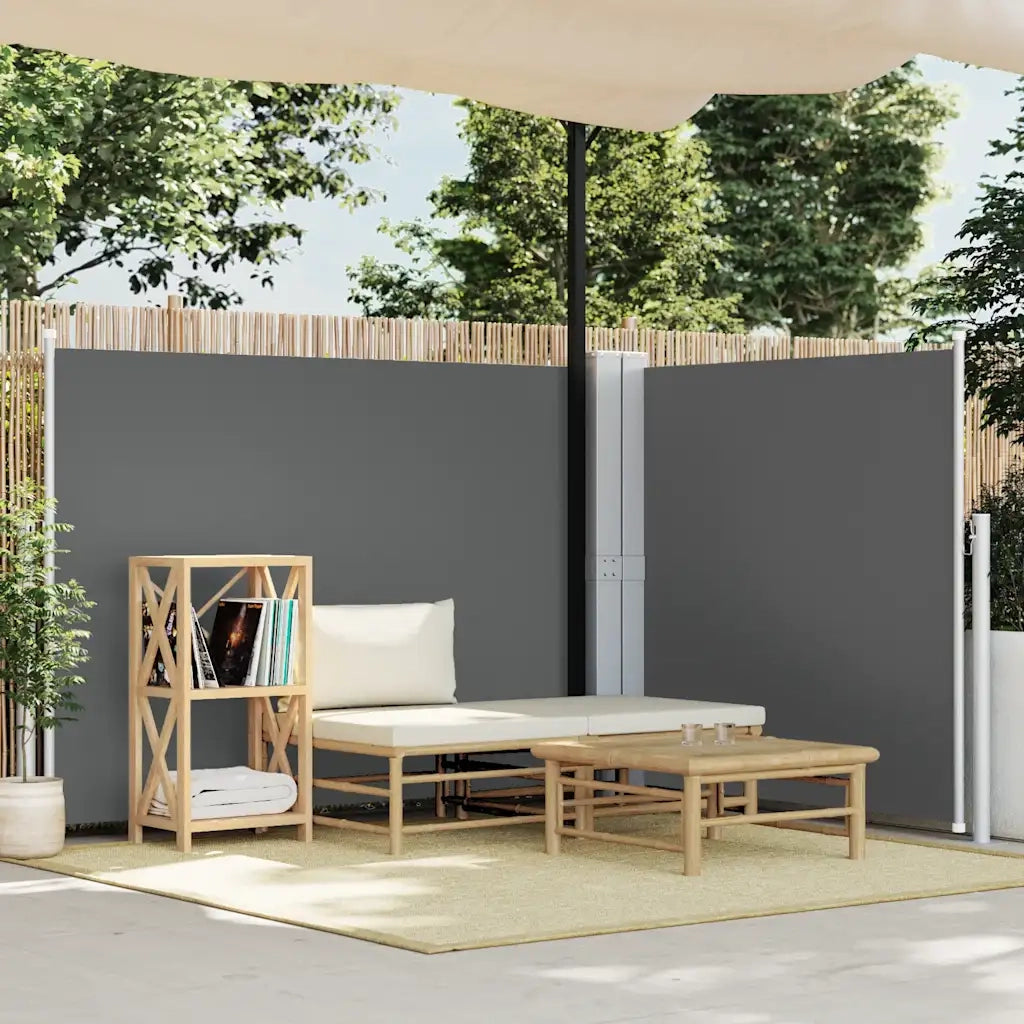 Tenda da Sole Laterale Retrattile Antracite 140x600 cm