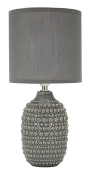 LAMPADA DA COMODINO POINTS GRIGIA CM Ø 15X30,5