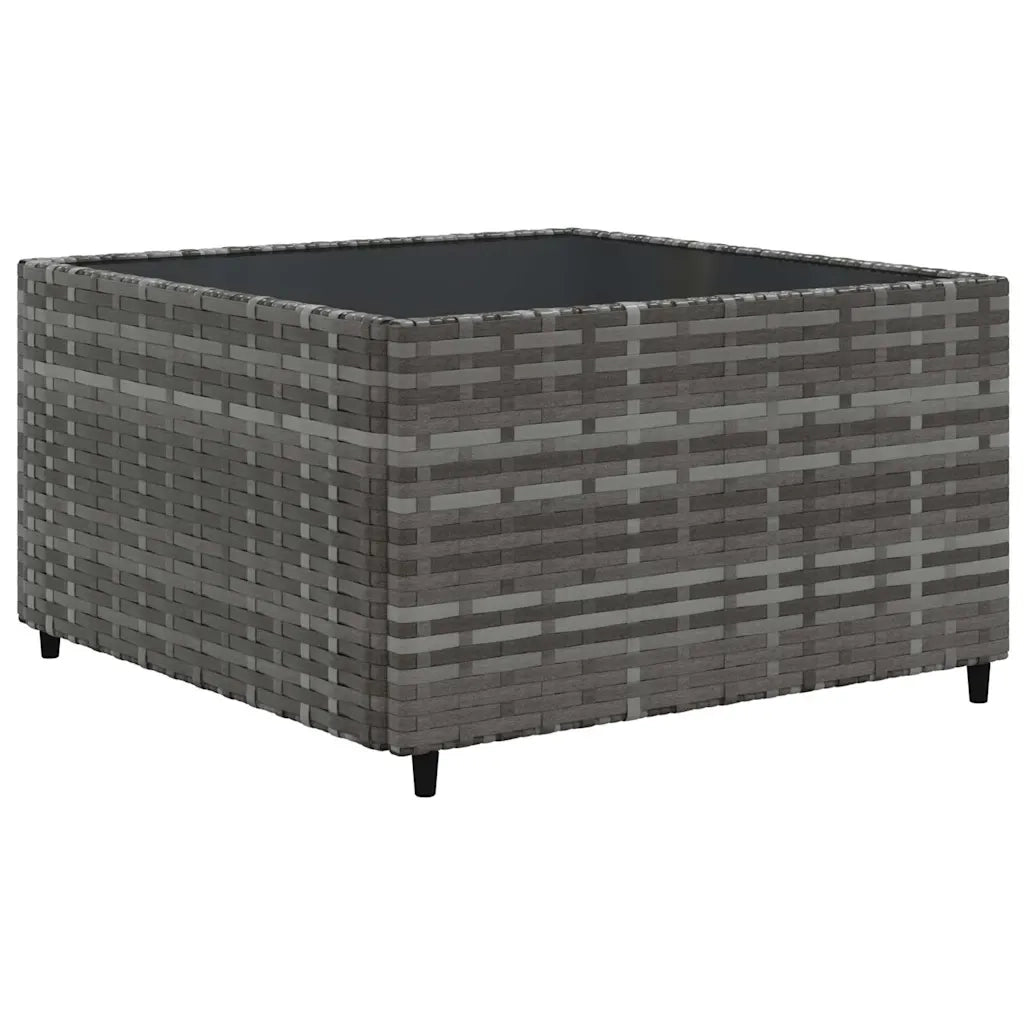 Set Divani da Giardino 8 pz con Cuscini in Polyrattan Grigio 3308039