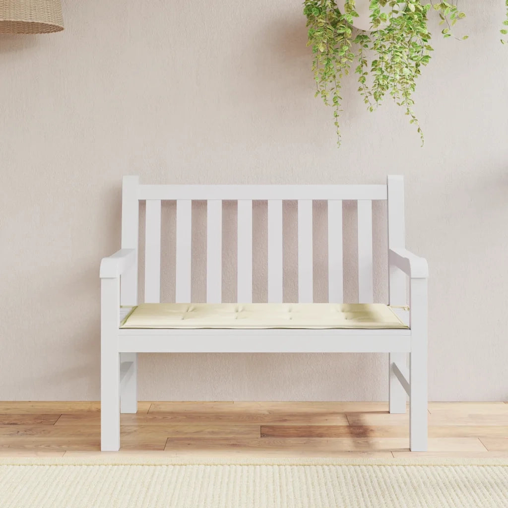 Cuscino per Panca | Cuscini per sedie Crema 100x50x4 cm in Tessuto Oxford