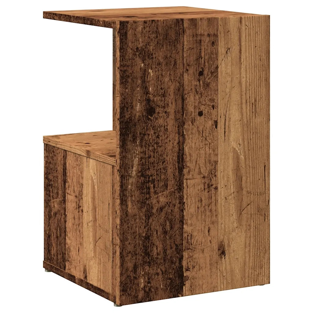 Comodino | Armadio da Notte | Mobiletto da notte Legno Vecchio 35x35x55 cm in Legno Multistrato