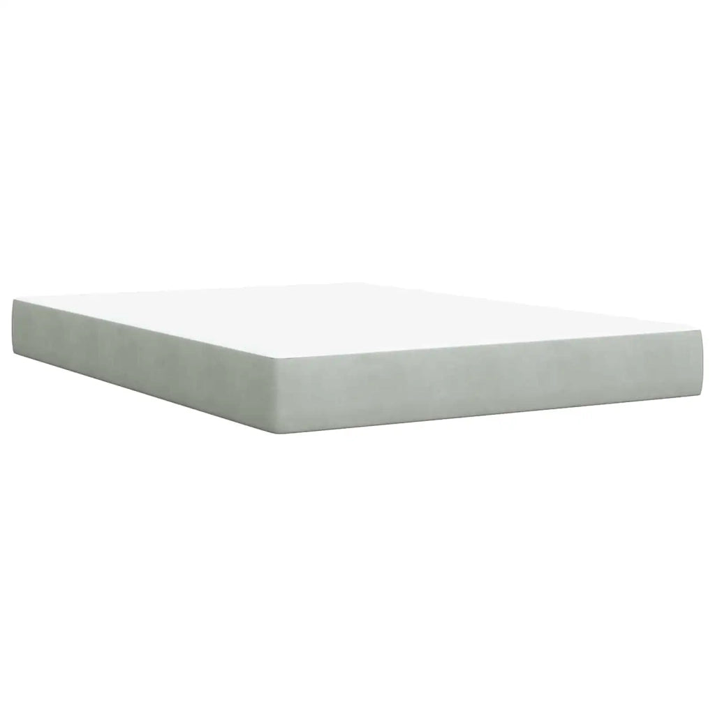 Letto con contenitore LED e materasso Grigio Chiaro 3459318