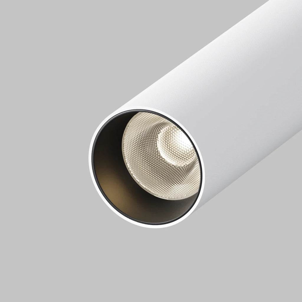 Maytoni lampada da binario moderna Exility Focus T 1 luce LED integrato bianco alluminio