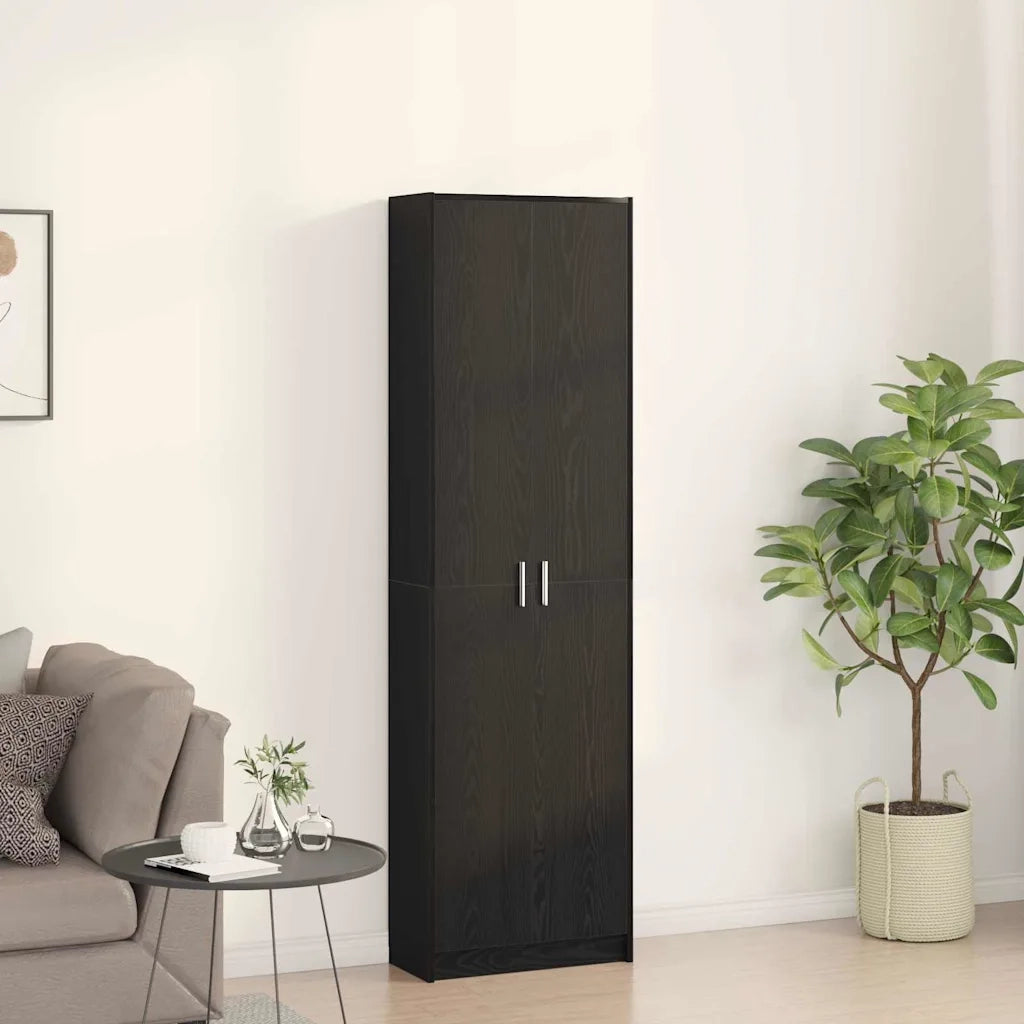 Guardaroba Rovere Nero 55 x 25 x 189 cm Legno multistrato 3334009