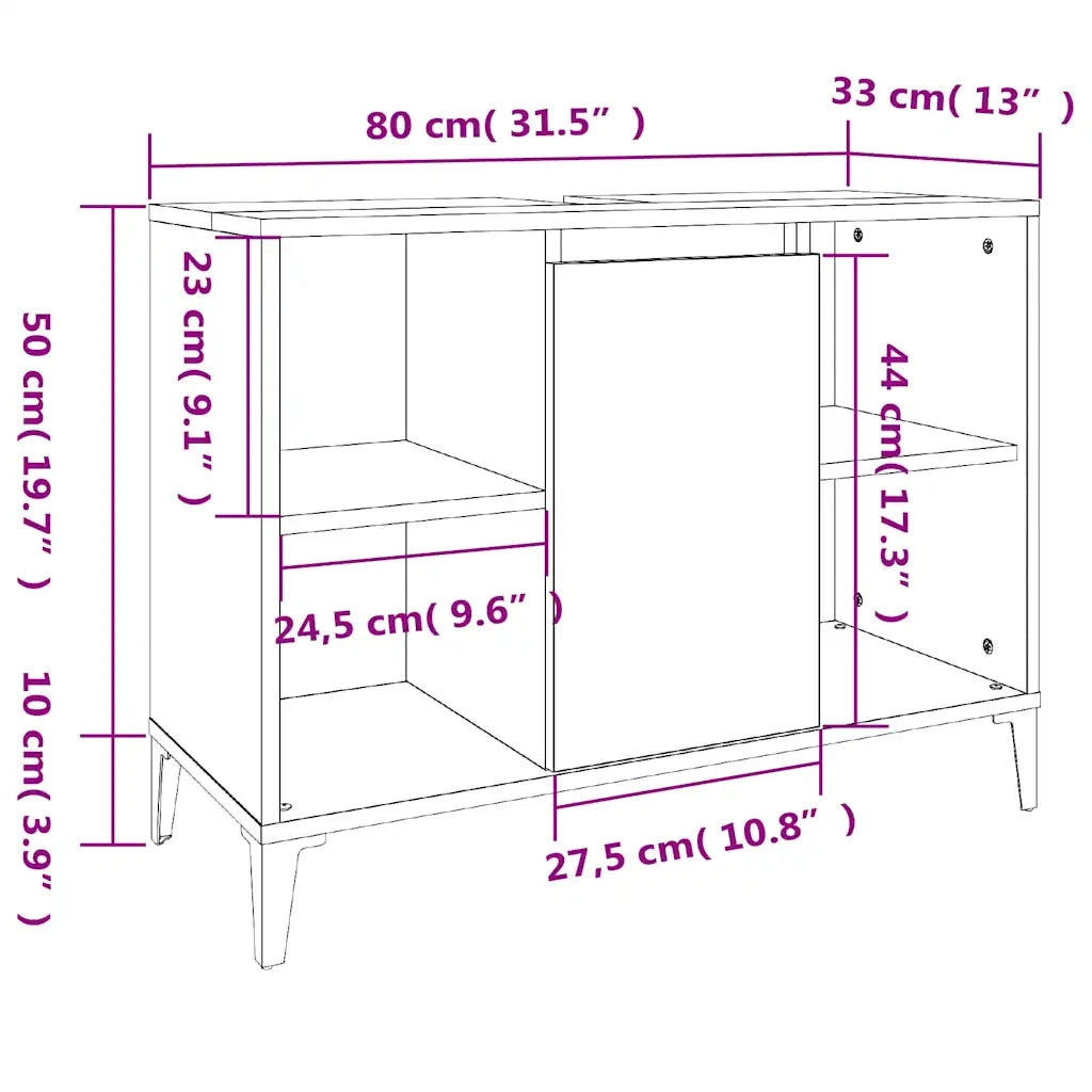 Set Mobili da Bagno | Armadio da bagno 3 pz Bianco in Legno Multistrato