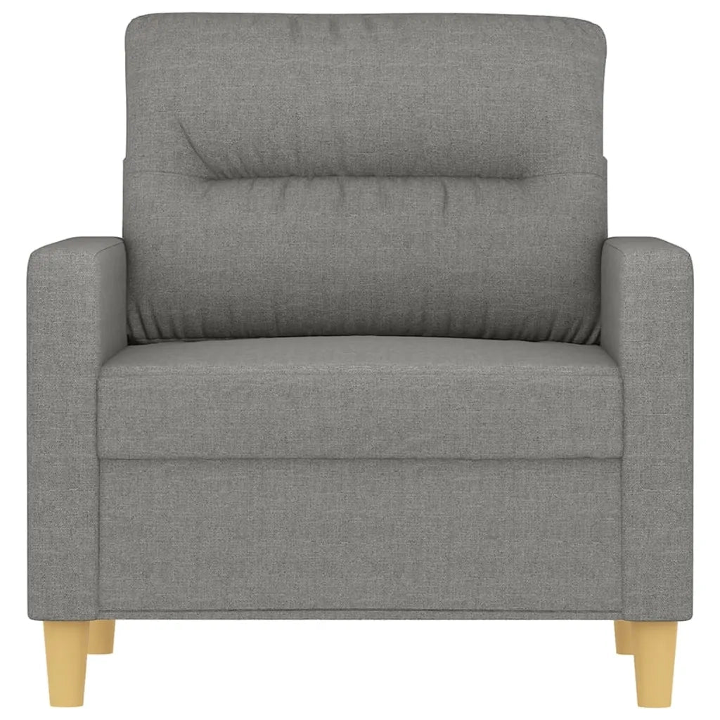 Poltrona Grigio Scuro 60 cm in Tessuto 348776