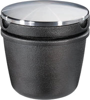 Raspatore e tritacarne in ghisa con coperchio in acciaio inossidabile - 8 cm