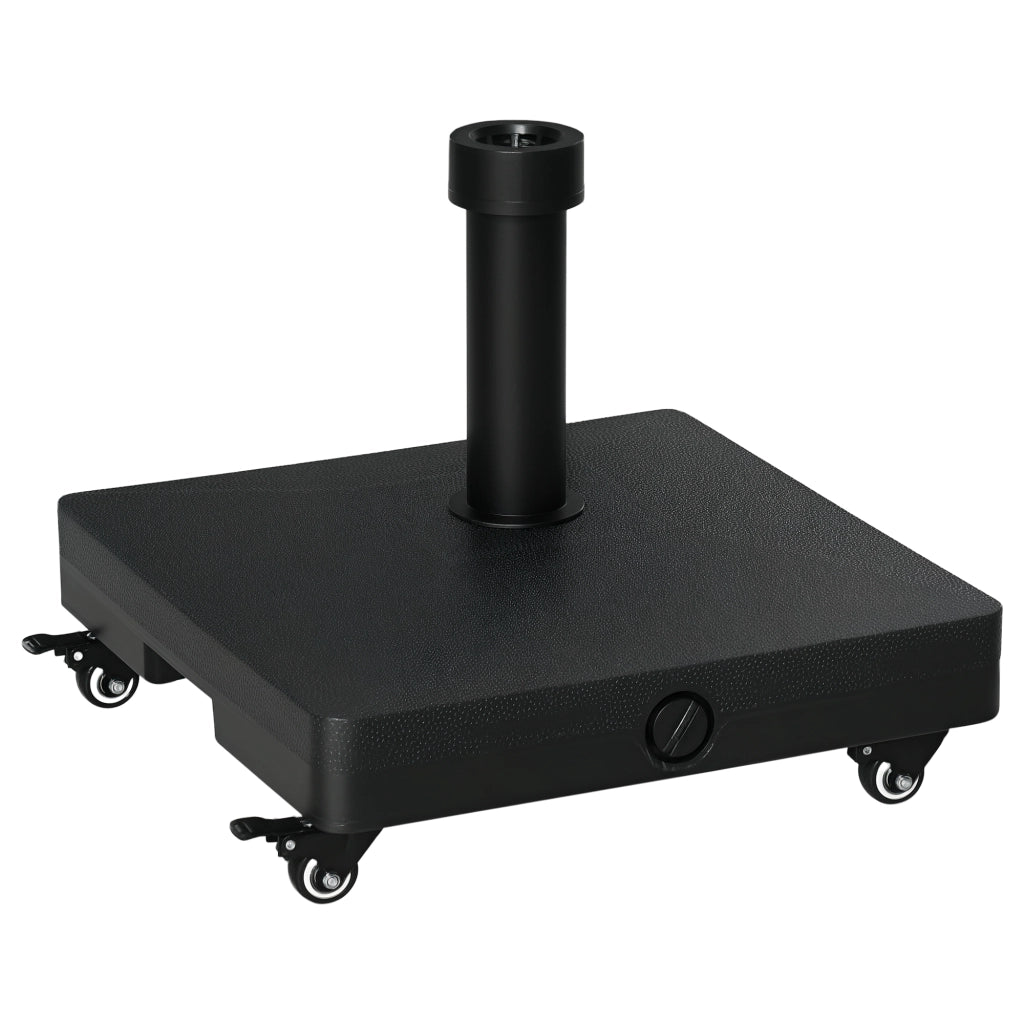 Base per Ombrellone con Ruote ¨C Minimal ¨C 45x45x39 cm Nero