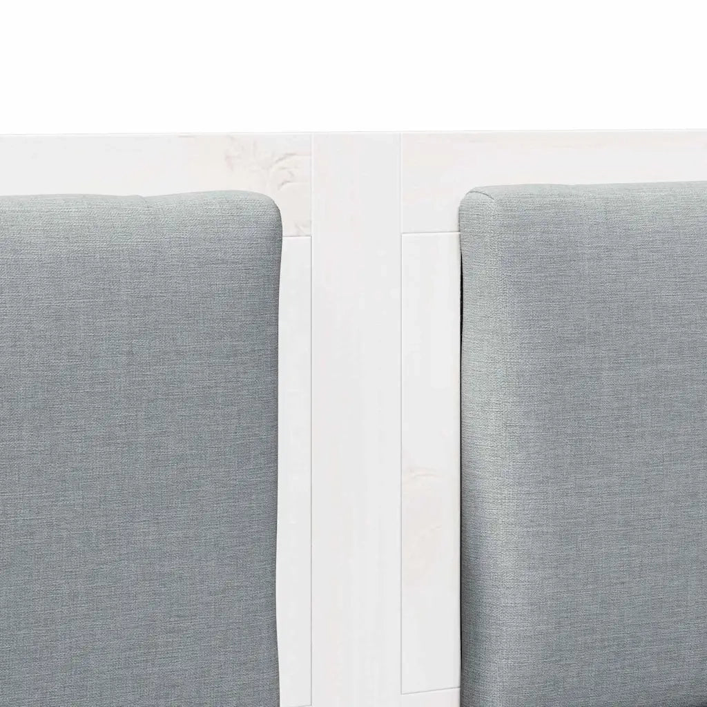 Testiera Altro Bianco 200 cm Legno di pino massello 878938