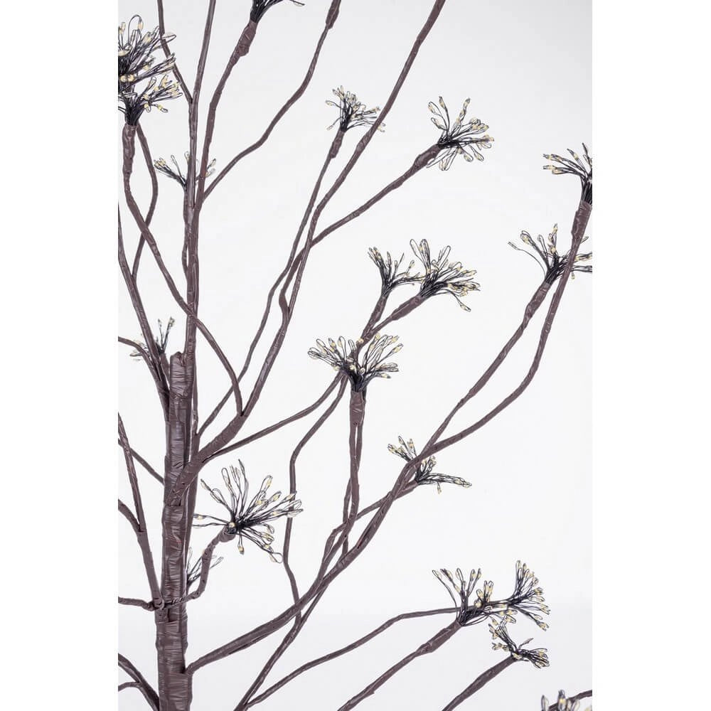 Albero di Natale artificiale marrone 1200 microLED classico