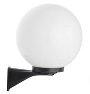 Applique esterna sfera fumé 30cm E27 nera IP43 SU-MA