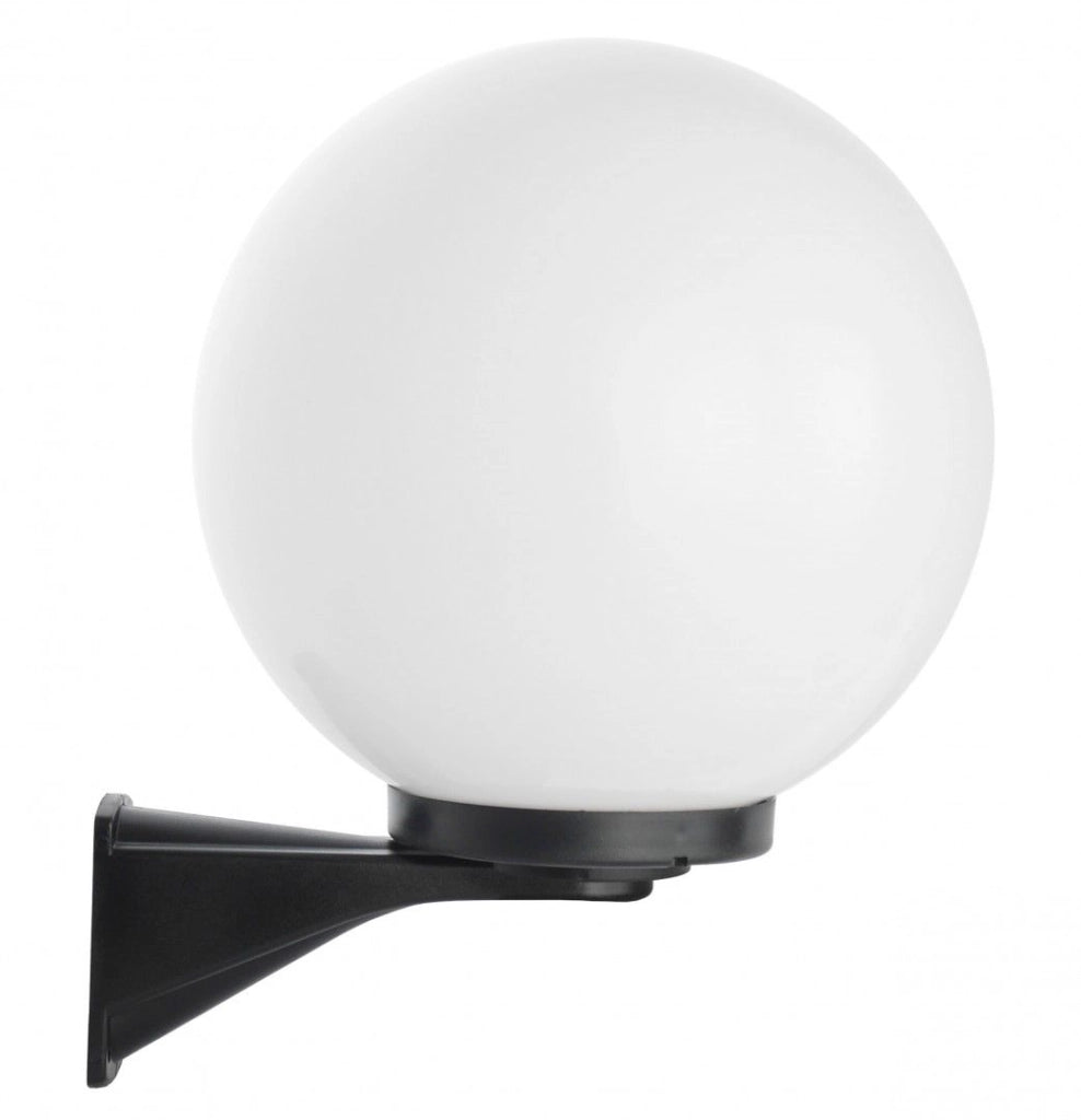 Applique esterna sfera fumé 30cm E27 nera IP43 SU-MA
