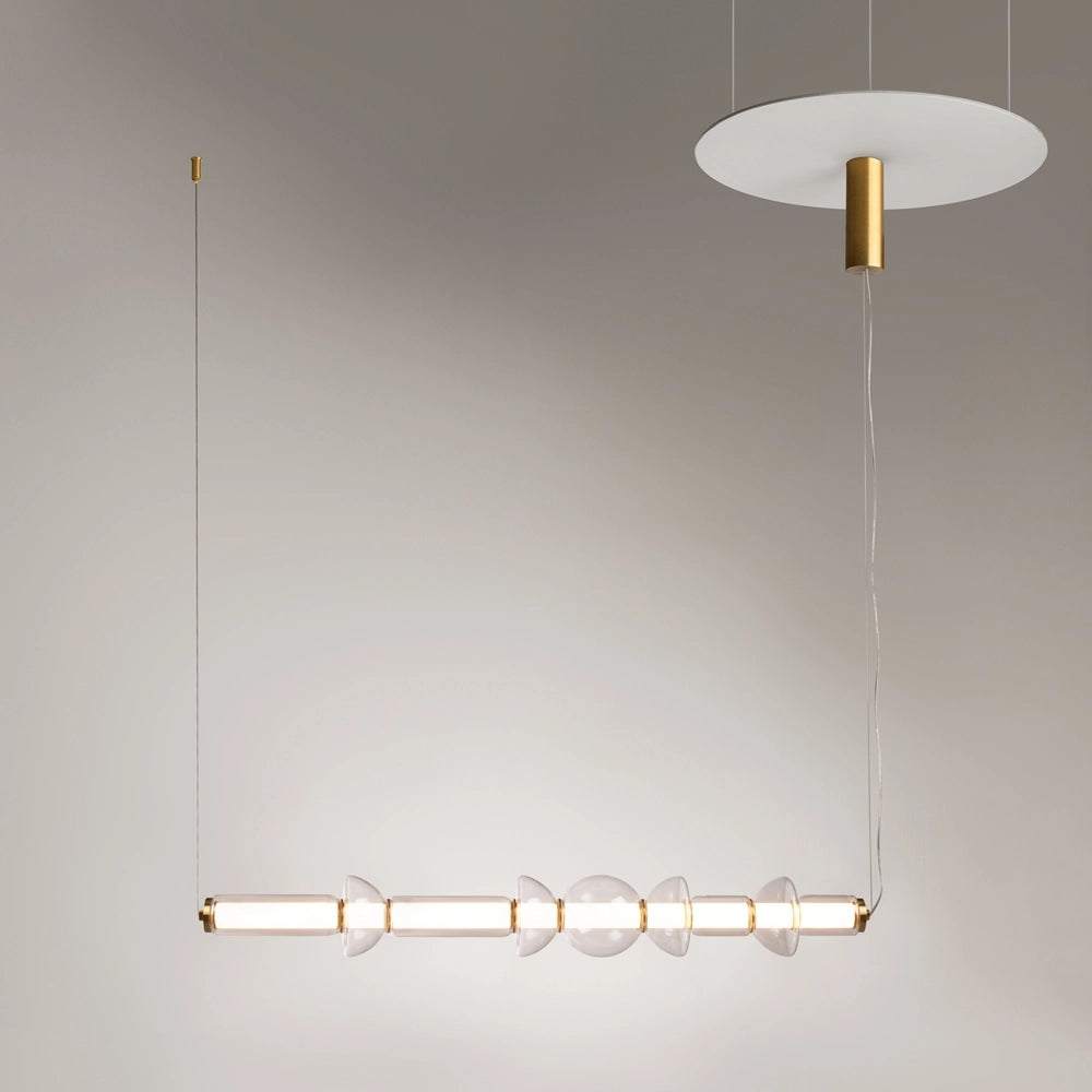 Lampada a sospensione LED Cosmo ottone vetro Maytoni