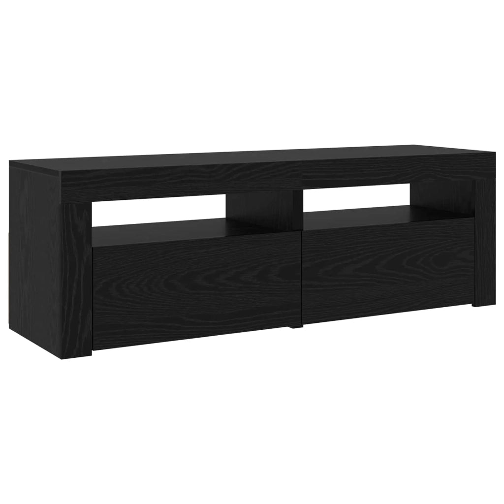 Mobile TV 2 pcs Rovere Nero 240 x 35 x 40 cm Legno multistrato 3332491