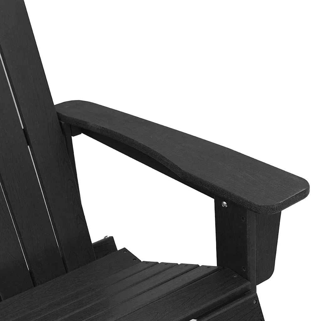 Poltrona a dondolo Adirondack Nero 92 x 73,5 x 92 cm HDPE 42006627