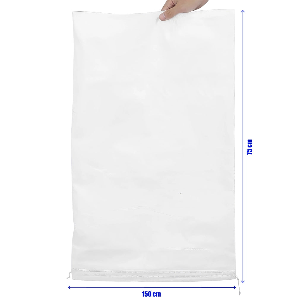 25 Pezzi Sacchi Raccolta Multiuso In Rafia PP Sacco Sabbia Antiallagamento Macerie Foglie Olive Giardinaggio 75x150 Cm