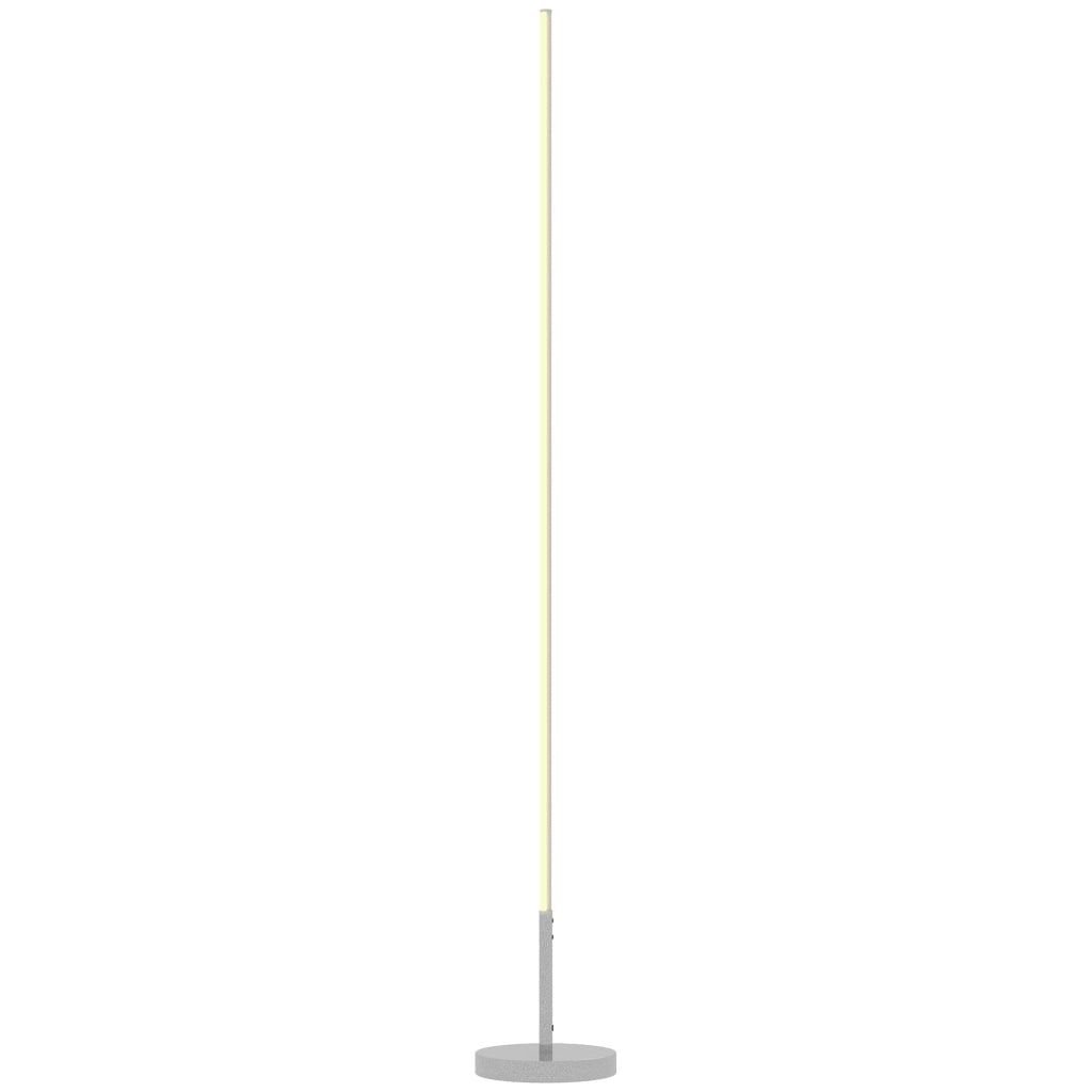 Lampada da Terra LED Alta 150 cm con Temperatura del Colore Regolabile e Telecomando, Argento