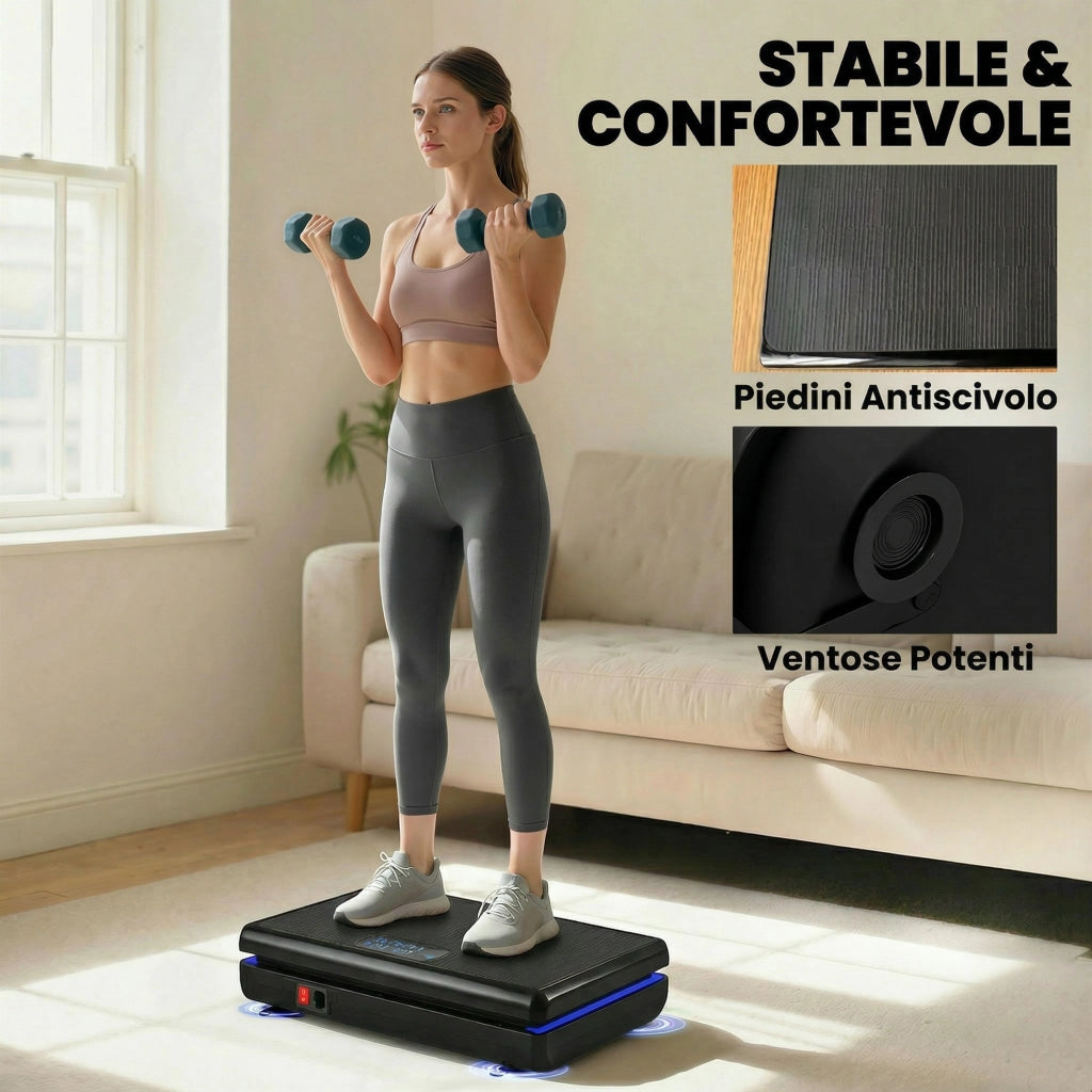 Pedana Vibrante ¨C Minimal ¨C 120 livelli velocit¨¤, 5 programmi