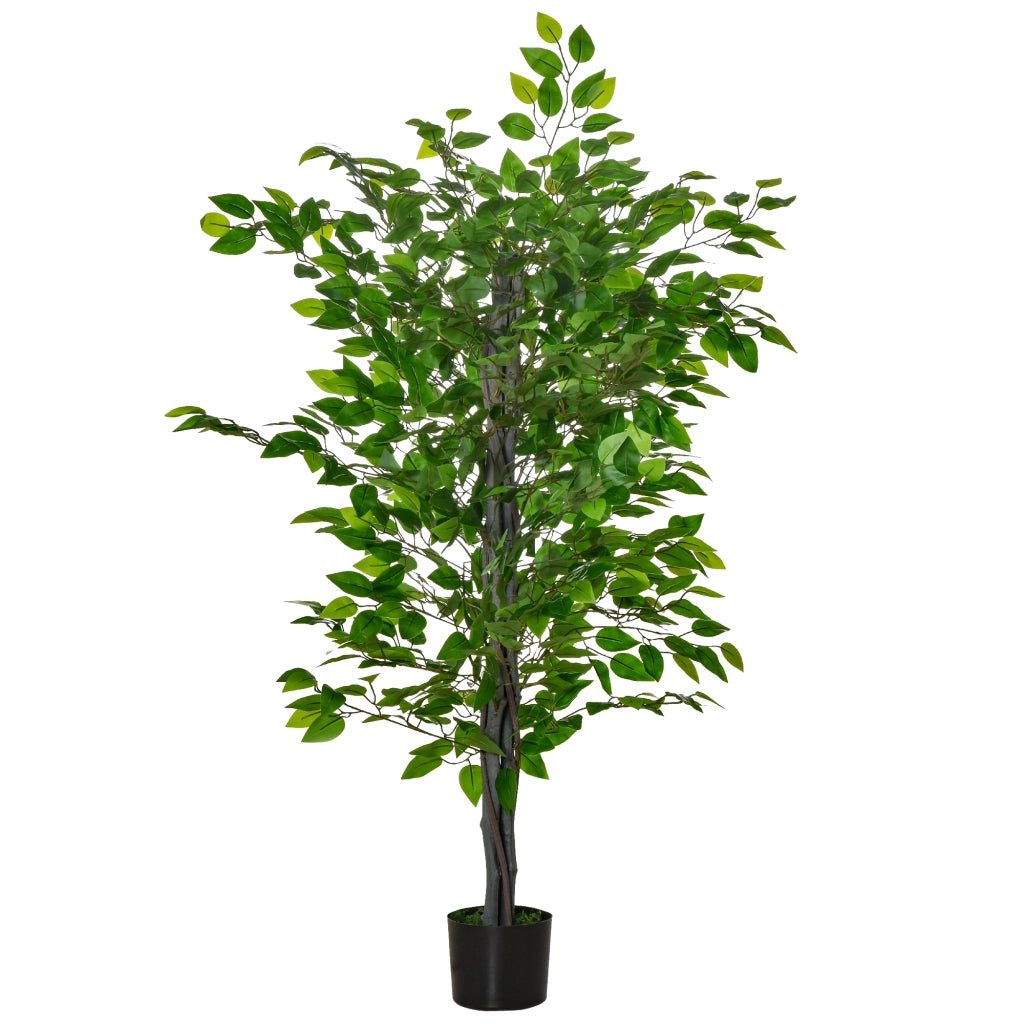 Ficus Artificiale 135cm ¨C Xylo ¨C Verde con Vaso per Interno/Esterno