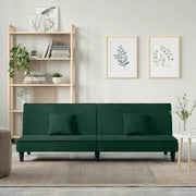 Divano Letto Verde Scuro in Velluto 351909