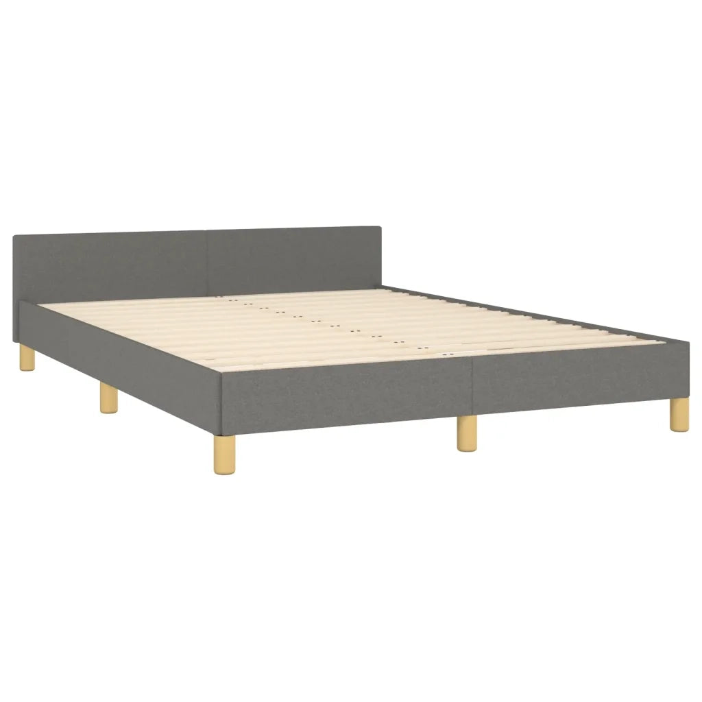 Giroletto senza Materasso Grigio Scuro 140x190 cm Tessuto