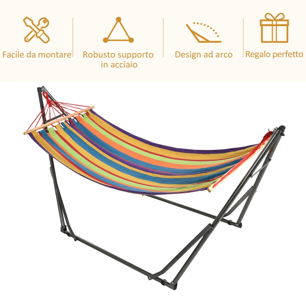 Lettino ¨C Minimal ¨C Multicolore, Cotone, Acciaio