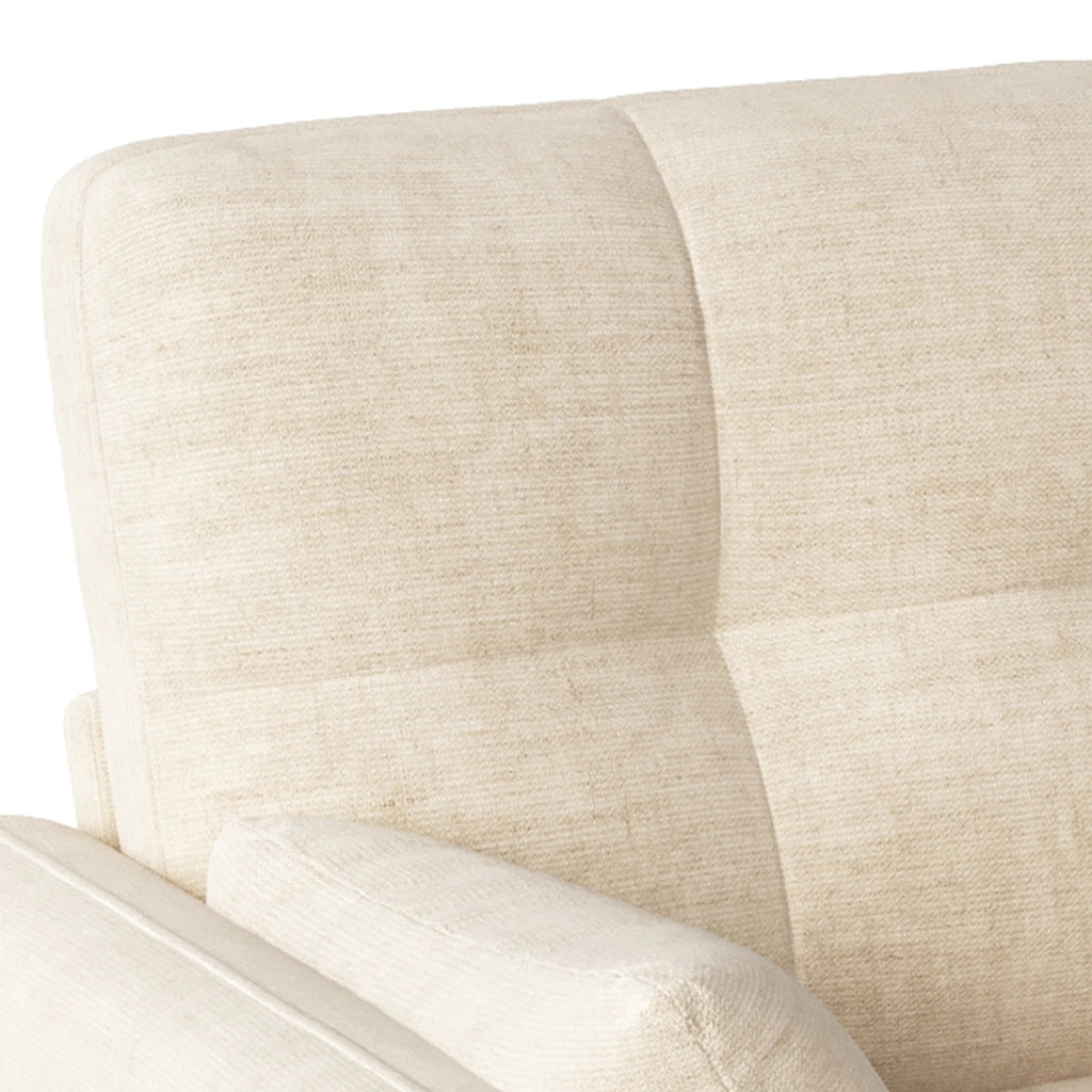 DIVANO 2 posti 119x78x85 cm in chenille beige