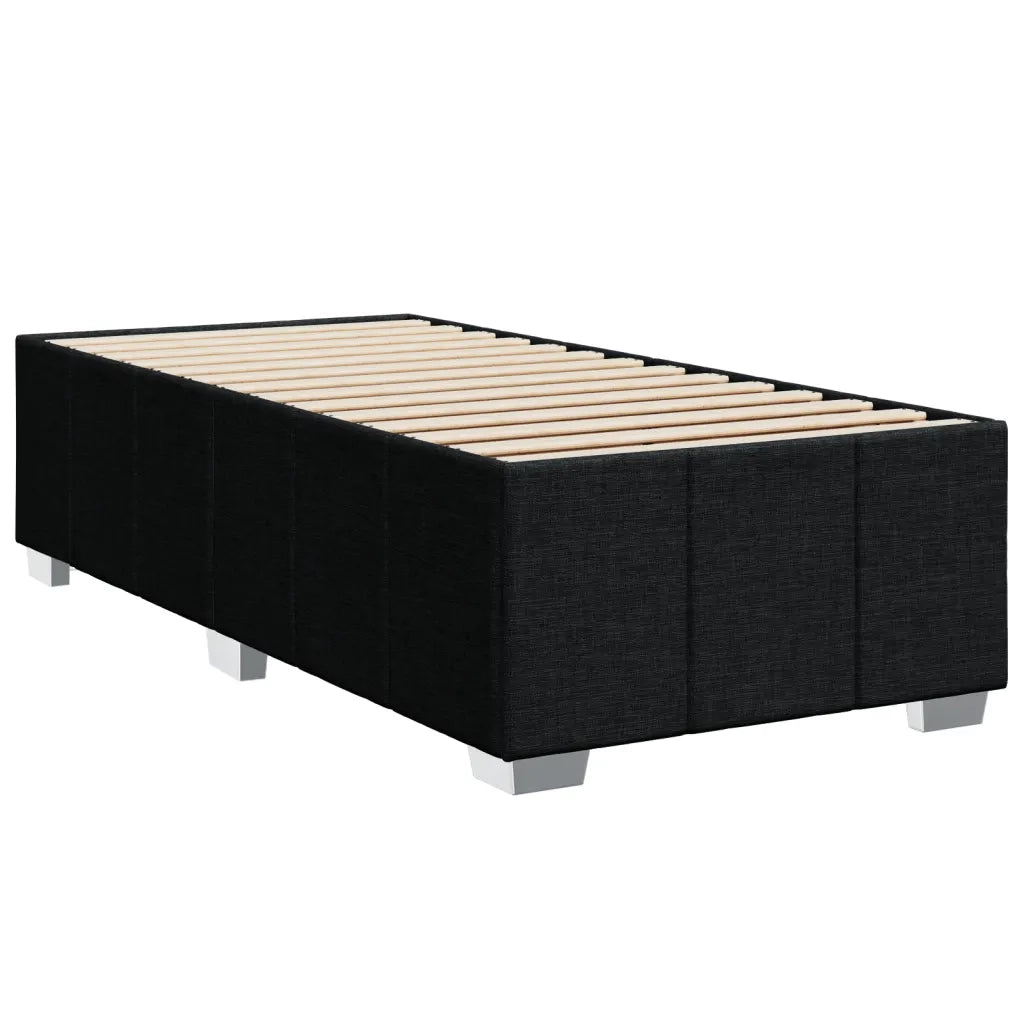 Giroletto a Molle con Materasso Nero 90x190 cm in Tessuto 3293825