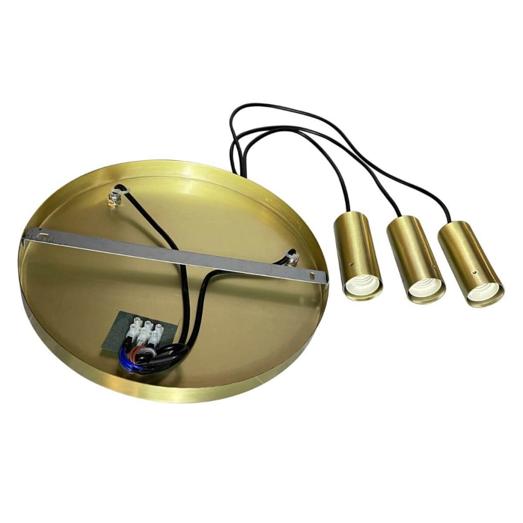 Lampada a sospensione Tirana 3xE27 bianco oro Light Prestige