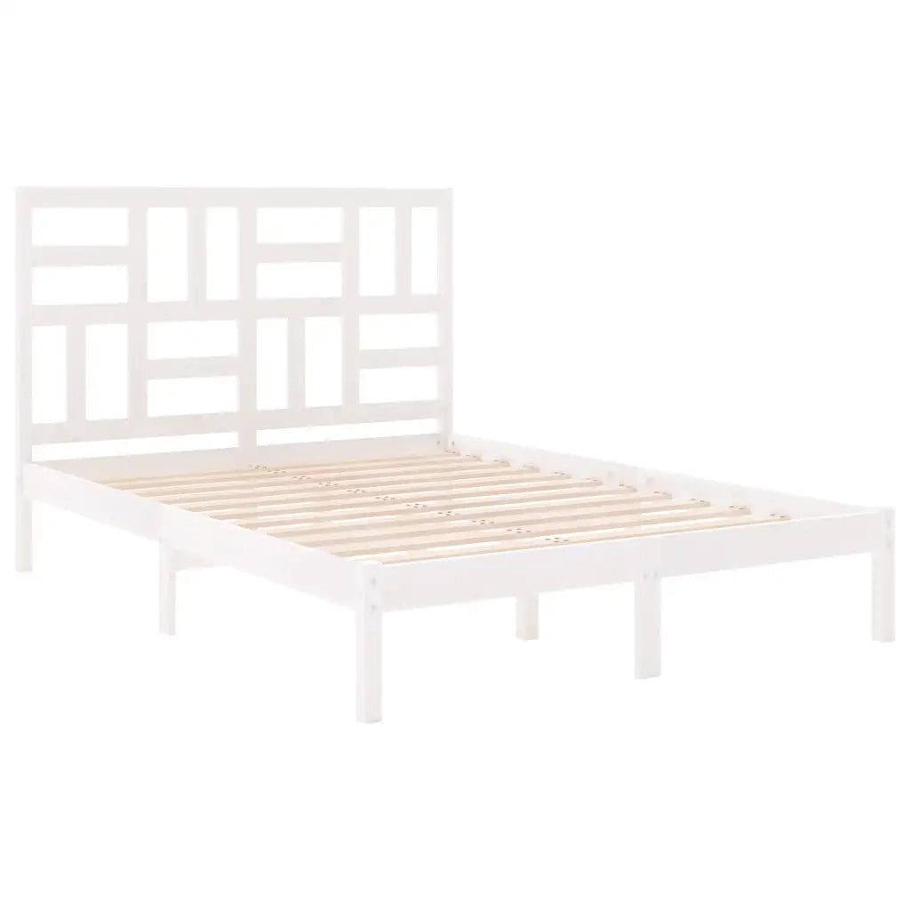Giroletto Bianco in Legno Massello 140x200 cm 3105951