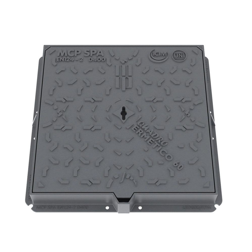 CHIUSINO IN GHISA D400- cm 50 x 50- MCP- pezzi 1