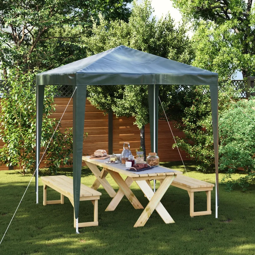 Gazebo per Feste Professionale 2x2 m Verde 48511