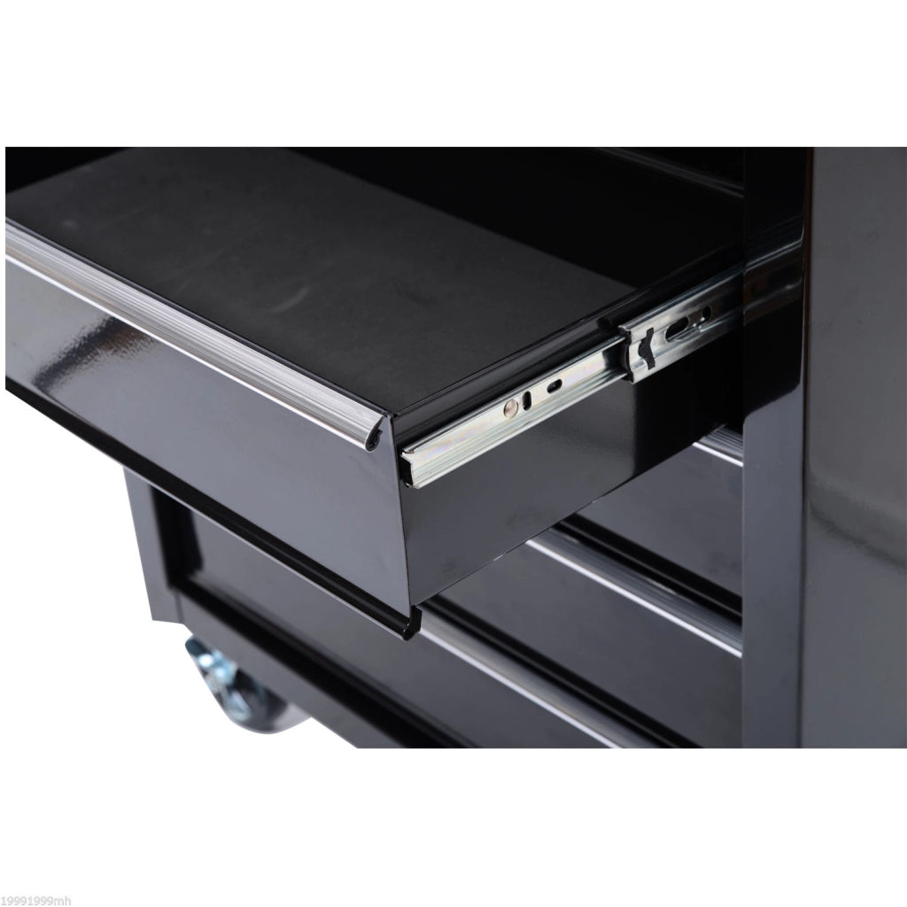 Cassettiera con 5 cassetti rotelle ¨C Minimal ¨C acciaio nero 60x40x138 cm