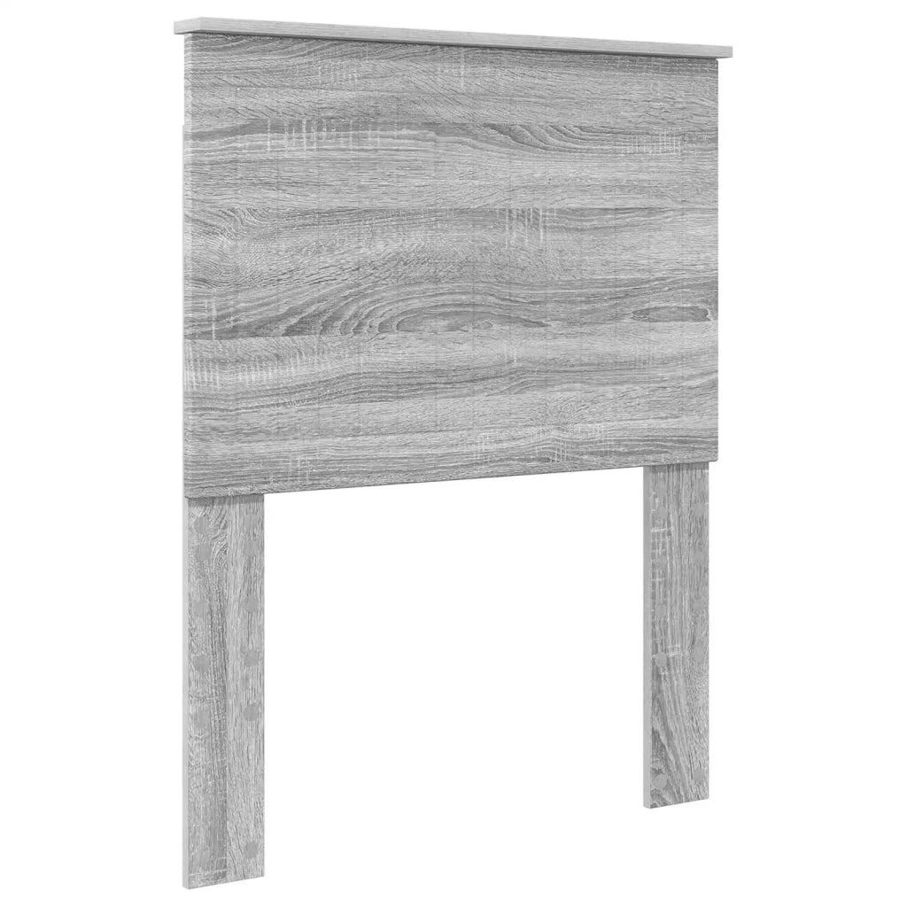 Struttura del letto-Giroletto Grigio Sonoma e Argento 70 x 190 cm