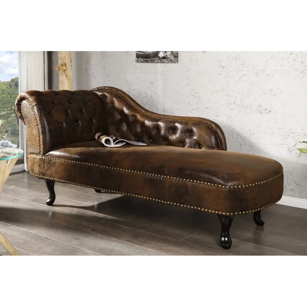 Méridienne EDGAR – Marrone – Stile barocco