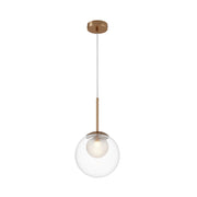 Lampada A Sospensione Moderno Basic Form 1 Luce G9 20W Metallo Oro Ip20