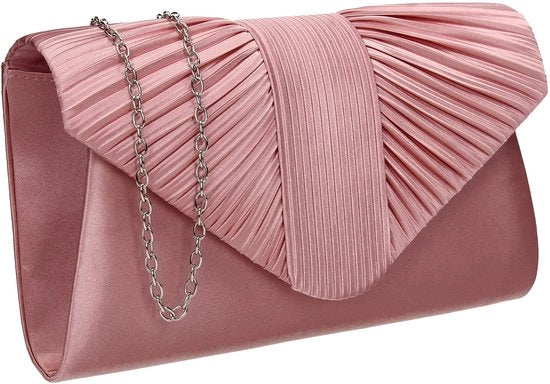 Borsa Clutch per donne, rosa