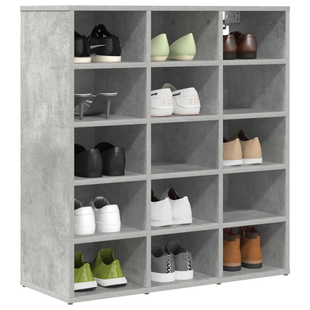 Scarpiera | Mobile per scarpe Grigio cemento 77,5 x 30 x 83,5 cm