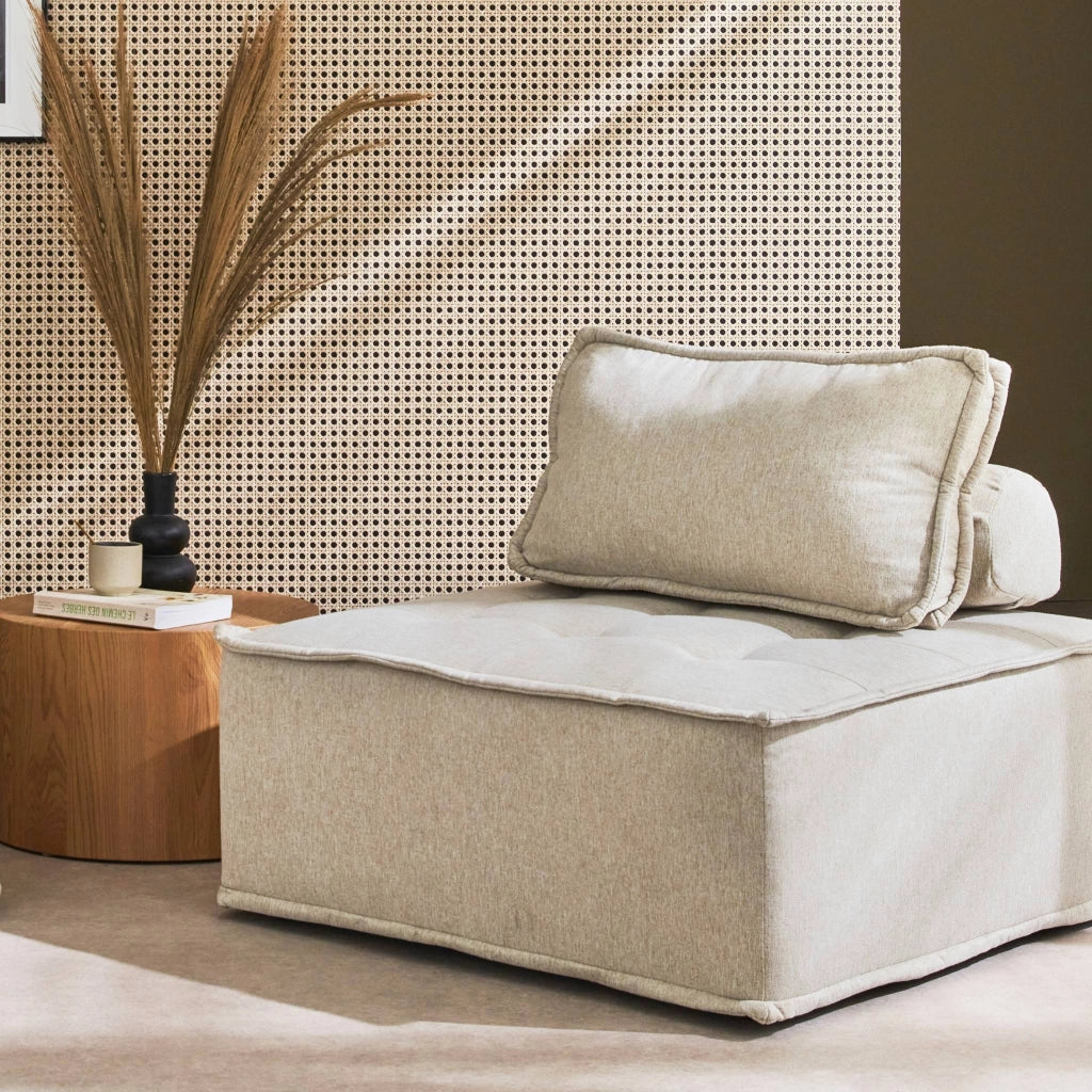 Modulo per divano modulare, 1 posto, beige