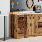 Armadietto per Garage in Legno Vecchio 30x51x85 cm 860587