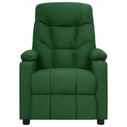 Poltrona | Sedia Relax Reclinabile in Tessuto Verde Scuro