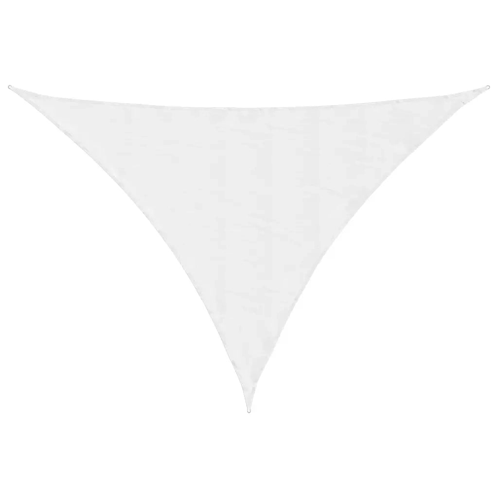 Parasole a Vela Oxford Triangolare 5x7x7 m Bianco 135292