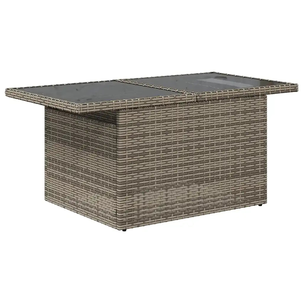 Set Divani da Giardino 7 pz con Cuscini Grigio in Polyrattan 3326741