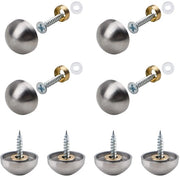 Set di viti a specchio 20 pezzi - Accoppiatore 18mm - Caps decorativi - Resistente alla corrosione - Facile da installare - Superficie liscia - Attacco a specchio