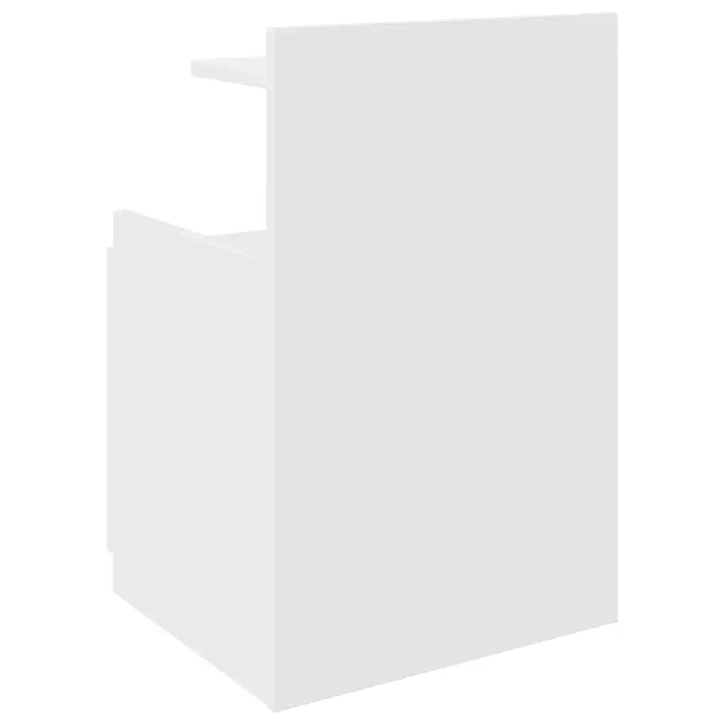 Comodini 2 pz con 2 cassetti bianchi 40x36,5x62 cm 858633