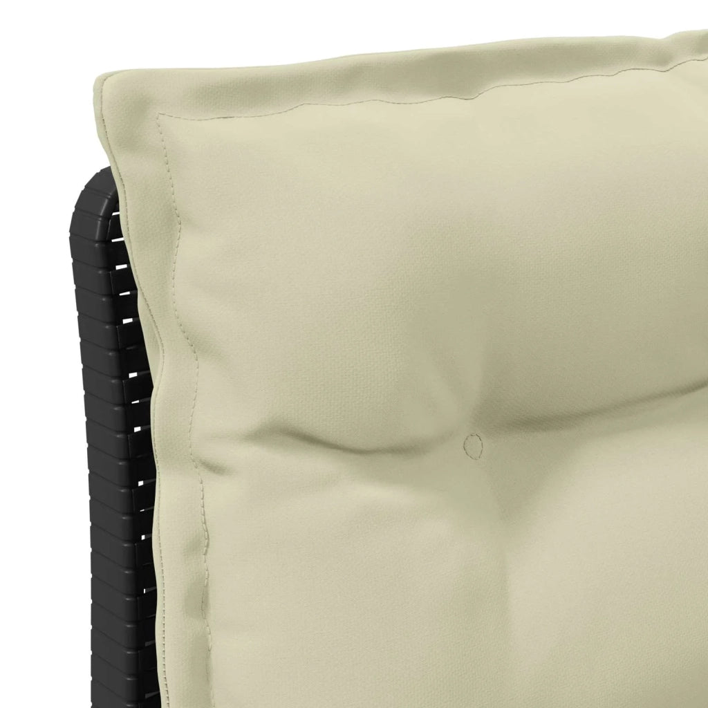 Divano da giardino 3 posti con cuscini in look rattan PP 8011976